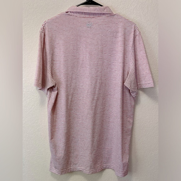 Vineyards Vines Men’s Red & White Stripe Performance Qtr Button Shirt! - Picture 9 of 10